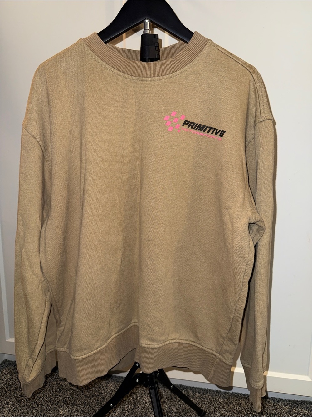 Primitive Circuit Heavyweight Crewneck Sweatshirt Sand Men’s Large
